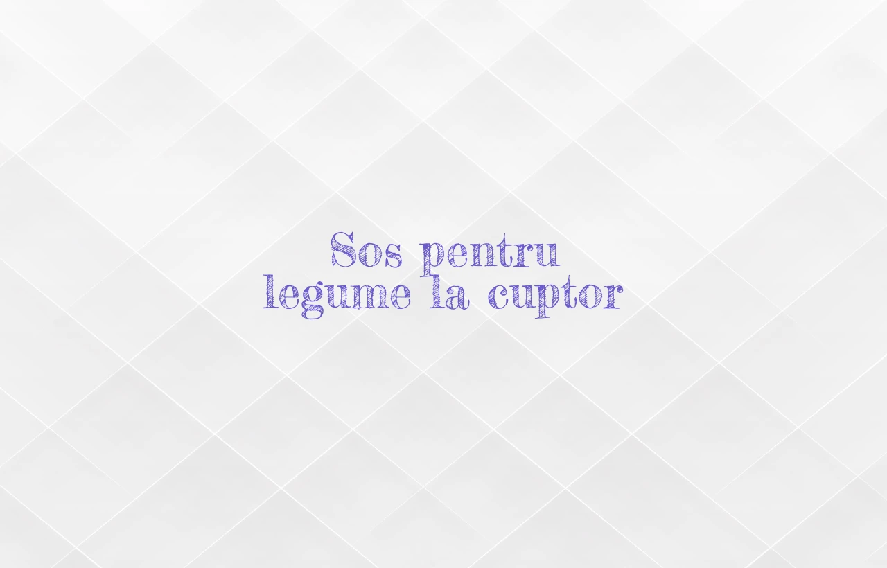 sos pentru legume la cuptor