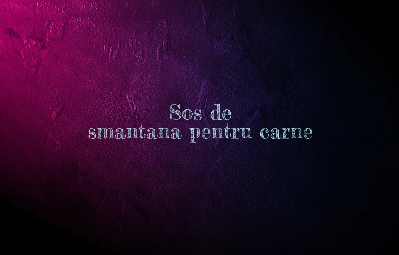 sos de smantana pentru carne