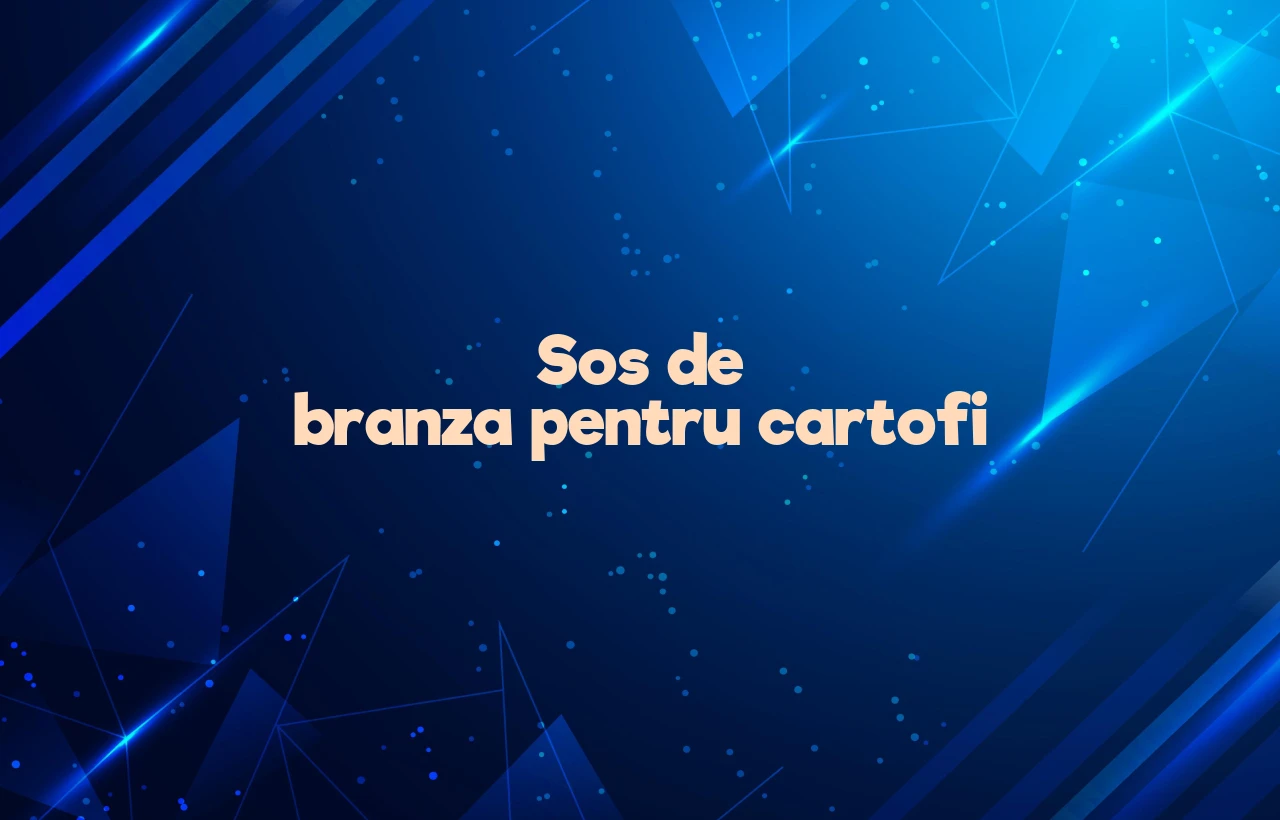sos de branza pentru cartofi