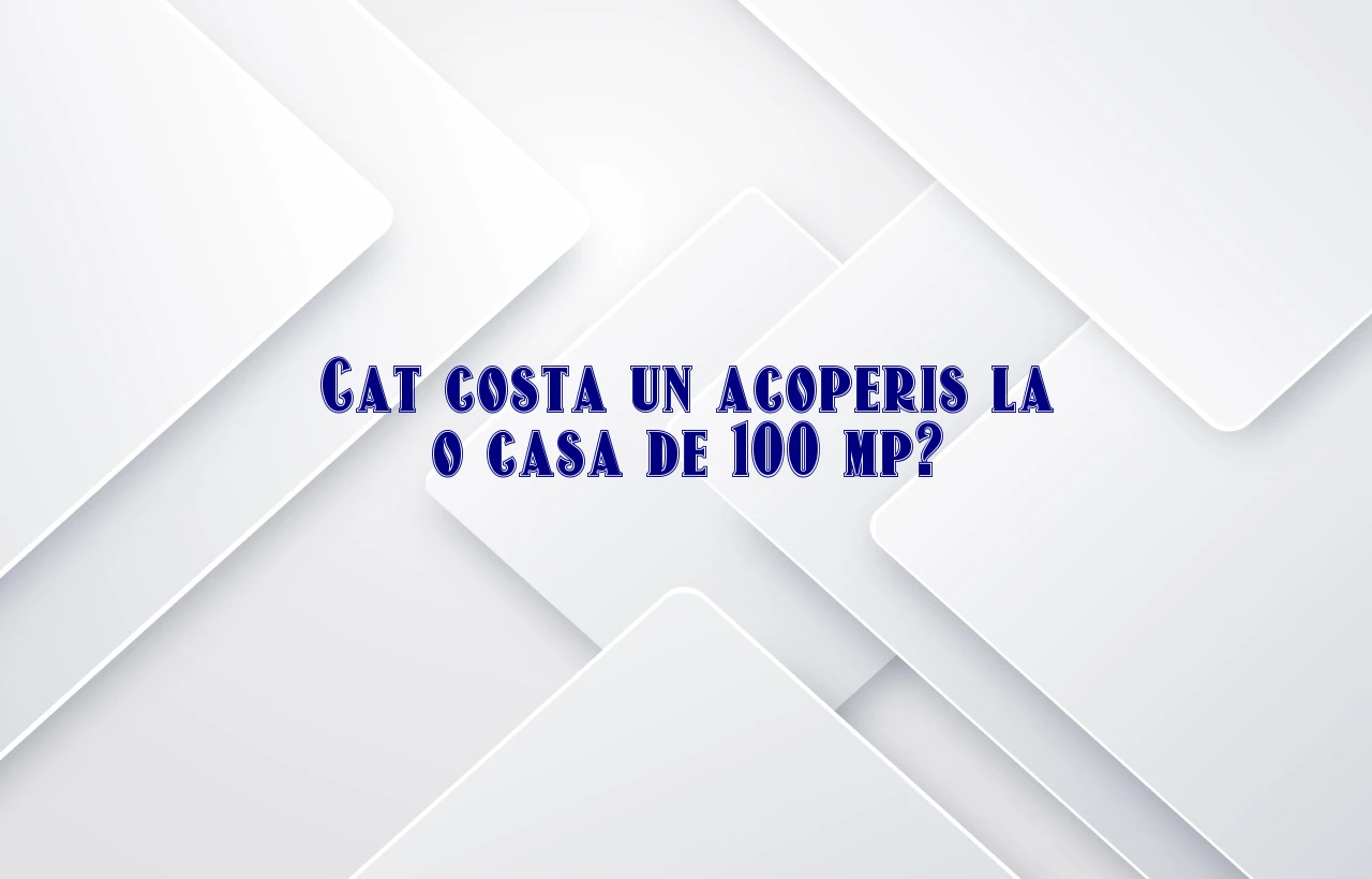 cat costa un acoperis la o casa de 100 mp