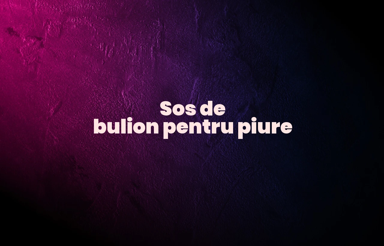 sos de bulion pentru piure