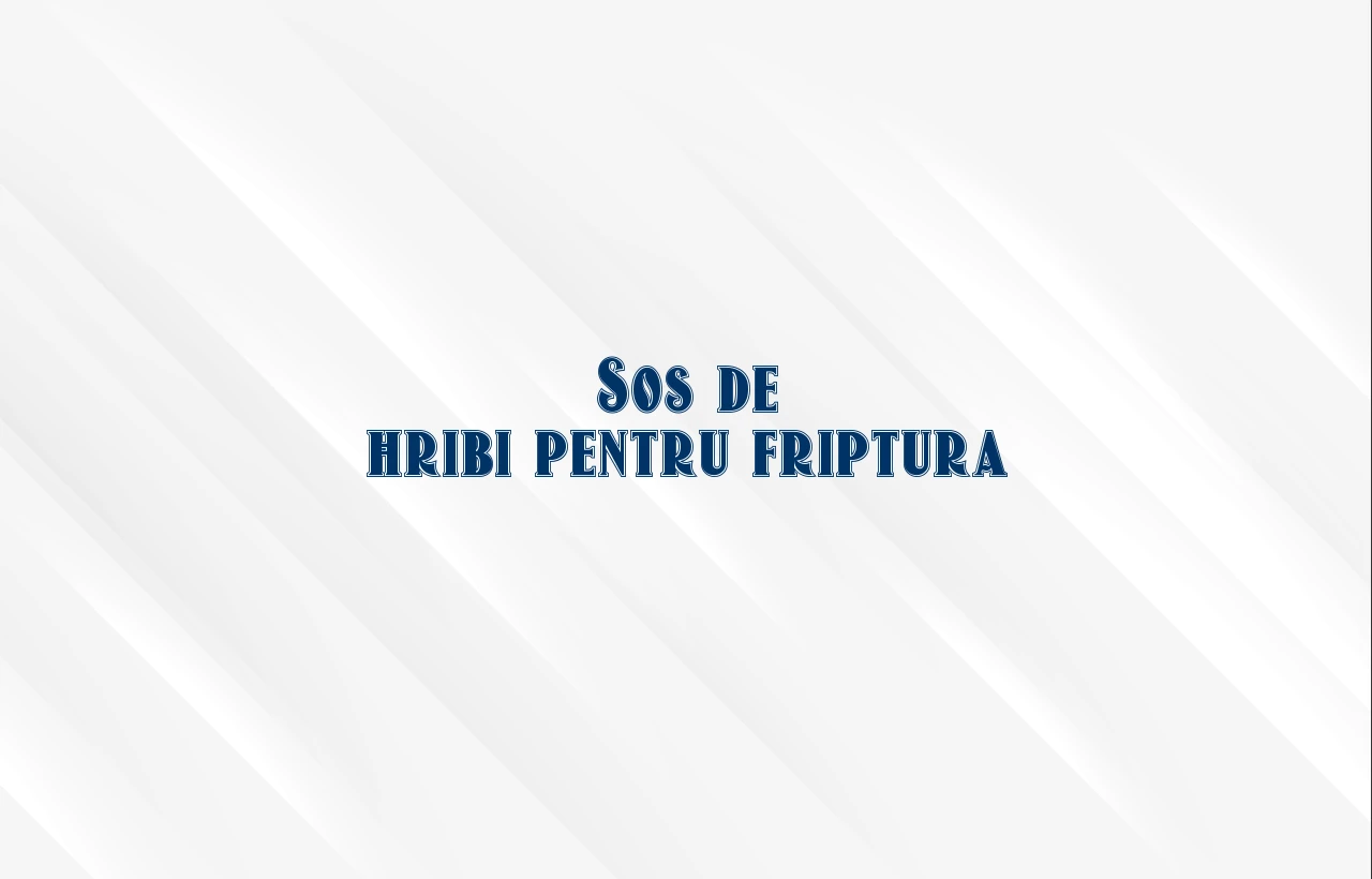 sos de hribi pentru friptura