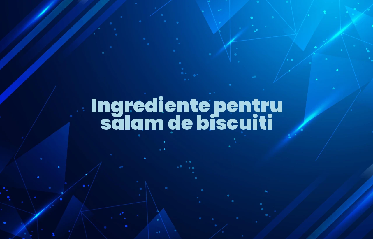 ingrediente salam de biscuiti