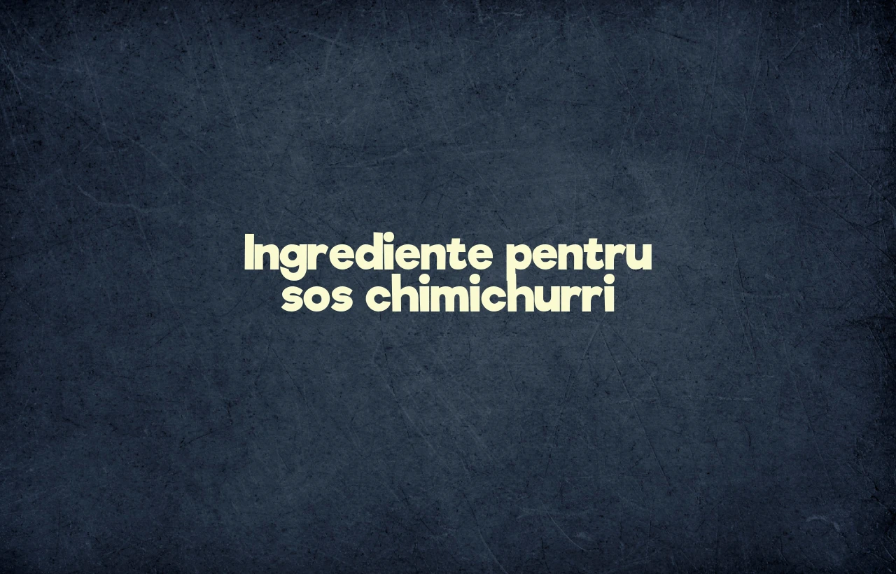 sos chimichurri ingrediente